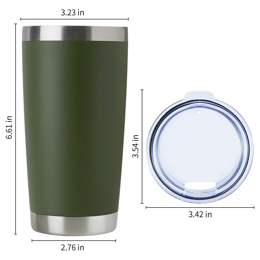 20oz Stainless Steel Tumbler Bulk with Lid
