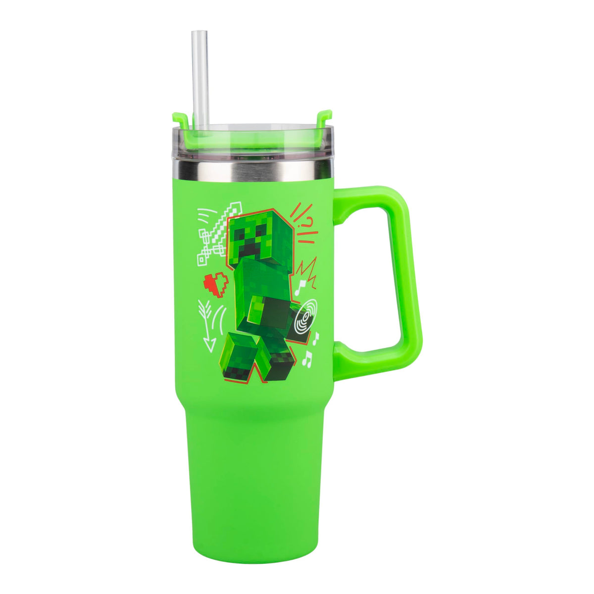 Minecraft Steve & Creeper Travel Cup