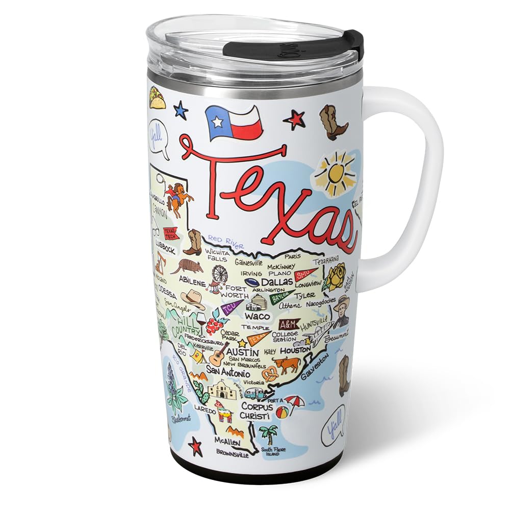 22oz Insulated Travel Mug with Handle & Lid