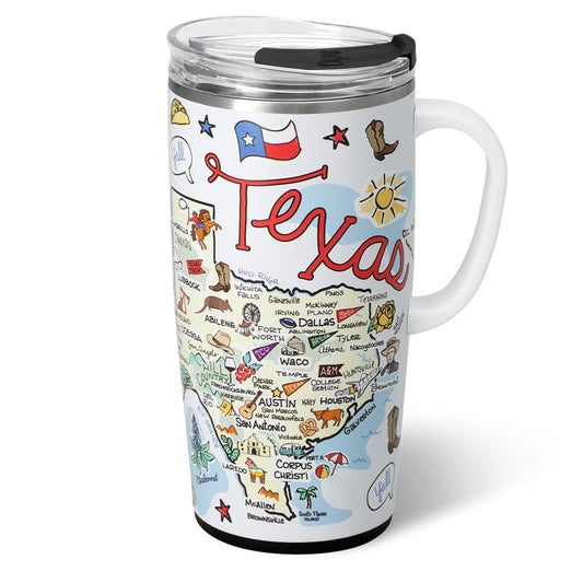 22oz Insulated Travel Mug with Handle & Lid
