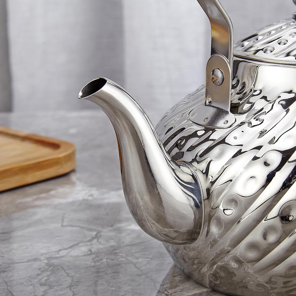 2000ml stainless steel antique style teapot