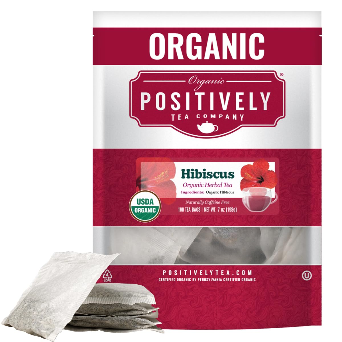 Hibiscus Herbal Tea Bags (100 Count)