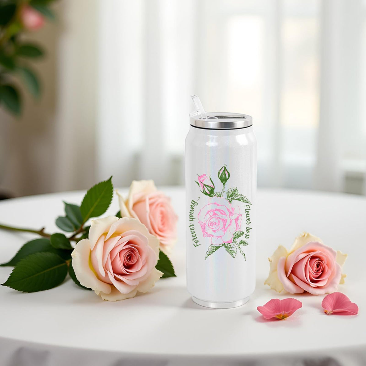 17 oz Sublimation Glitter Tumblers Cans (102 Ounce)