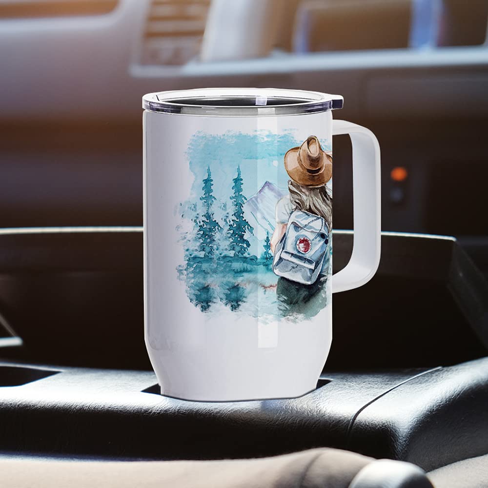 4 Pack Sublimation Travel Tumblers with Printable Handle 25 OZ (4 Count)