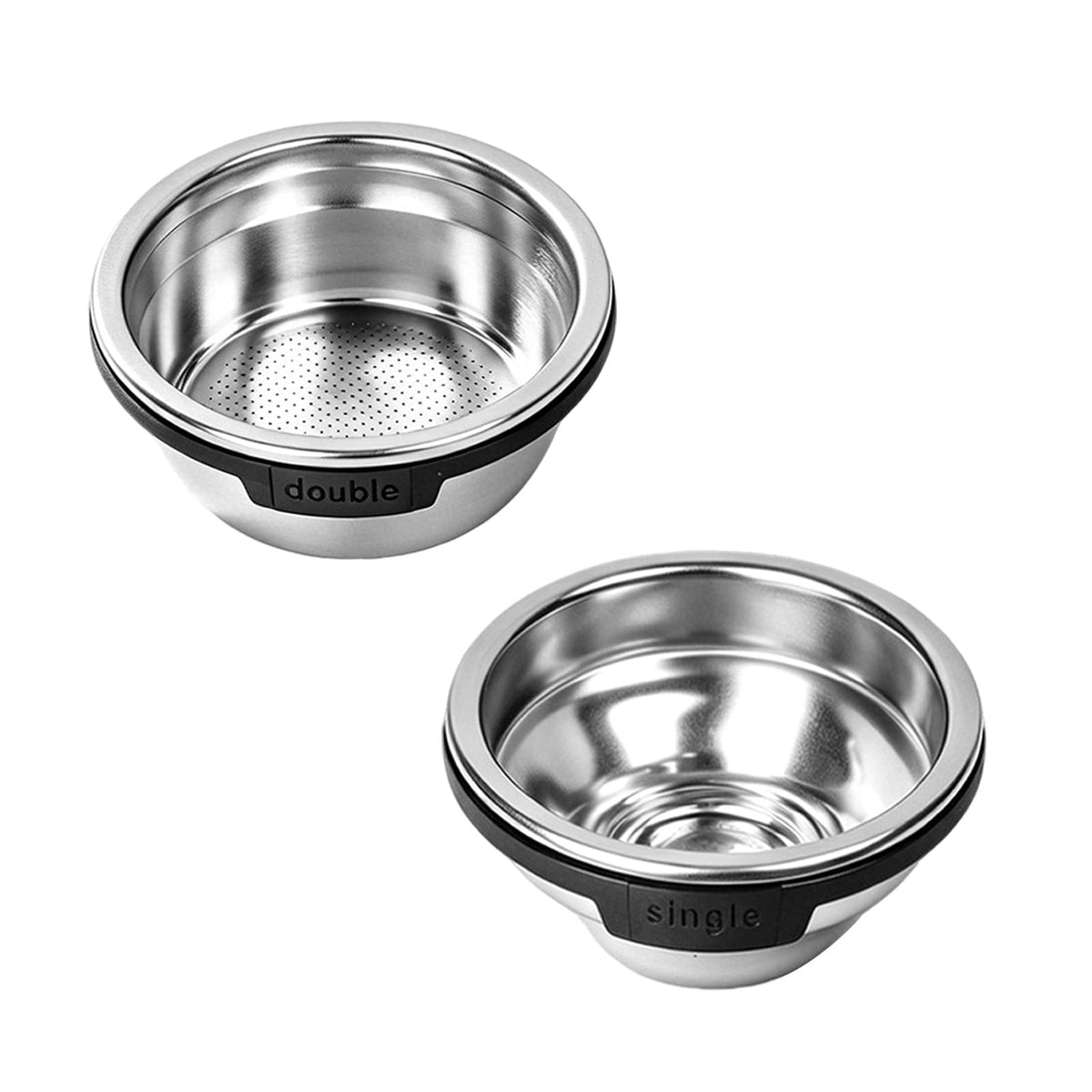 Single & Double Shot Espresso Filter Basket (2 Count)