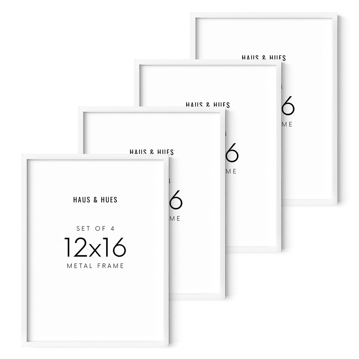 12x16 White Aluminum Frame Set (4 Count)