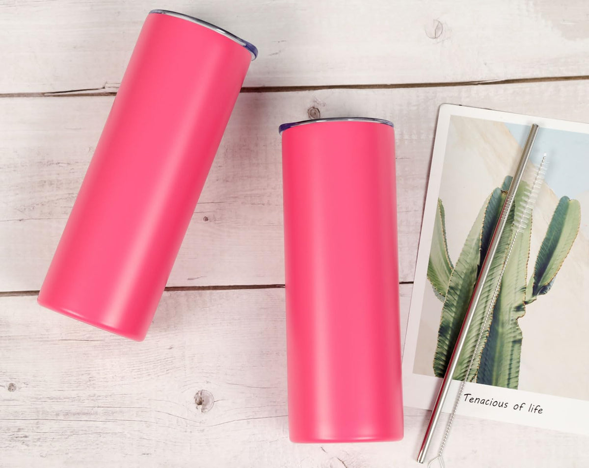 4 Pack 20 Oz Straight Skinny Tumblers (4 Count)