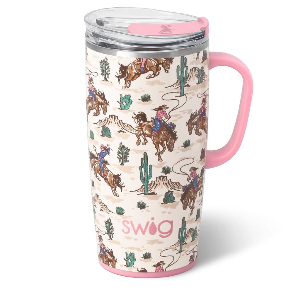 22oz Insulated Travel Mug with Handle & Lid