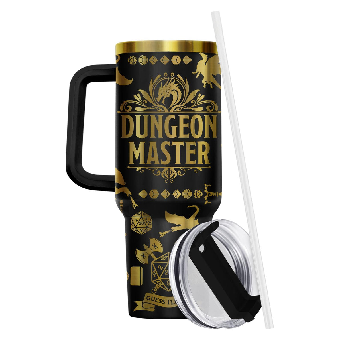 Dungeon Dice Game Master 40 oz Tumbler with Handle