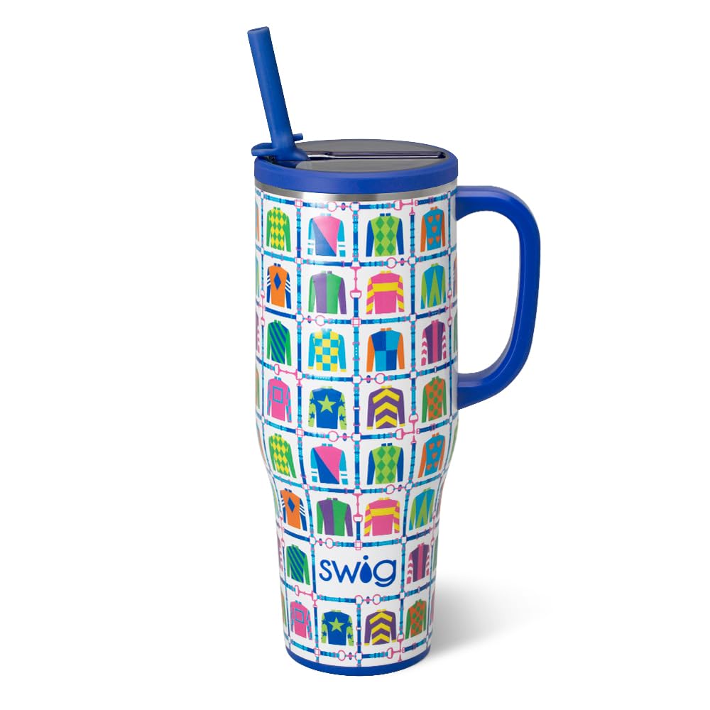 40oz Leakproof Mega Mug with Handle & Straw