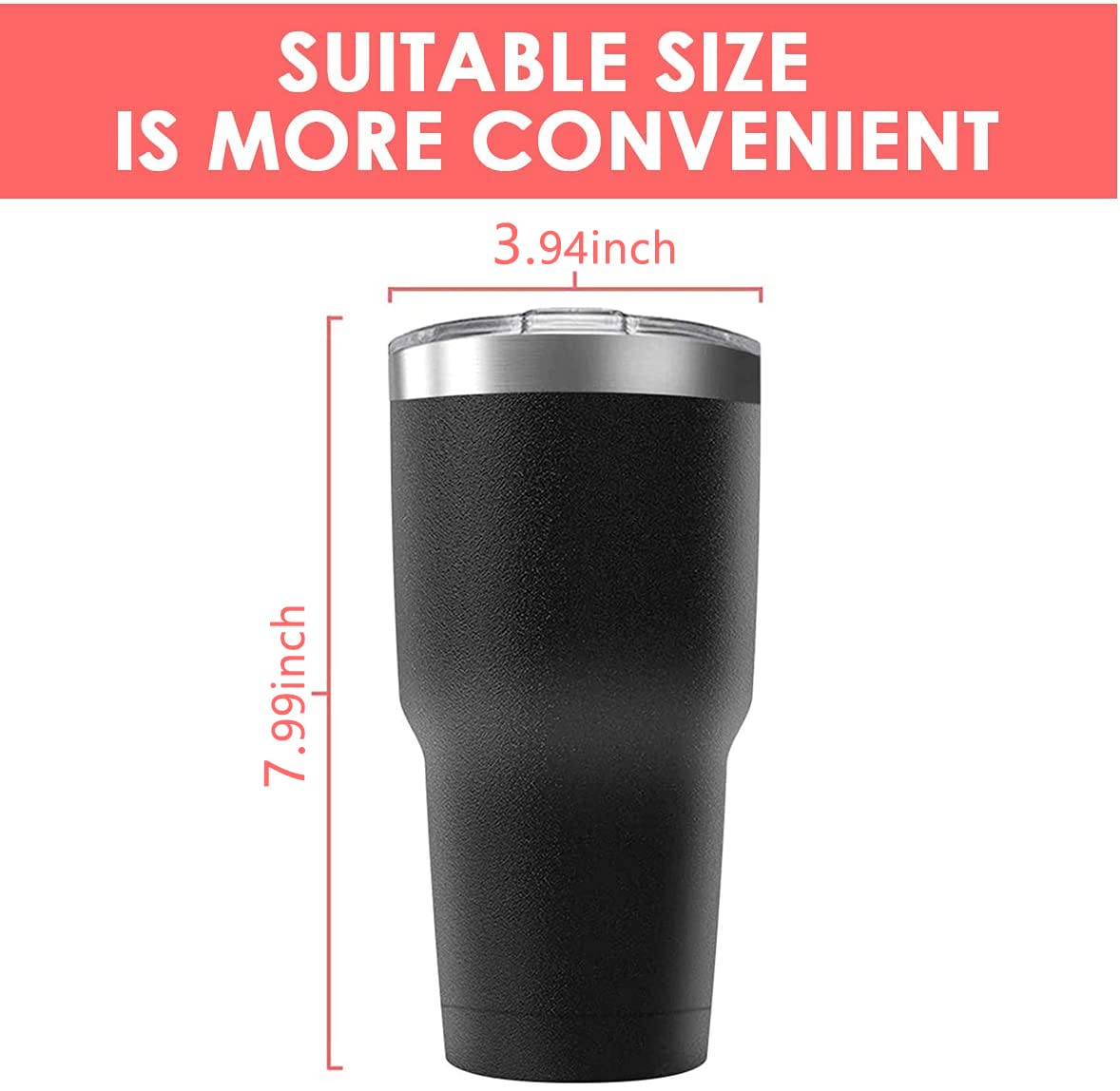 30oz Stainless Steel Travel Mug with Lid