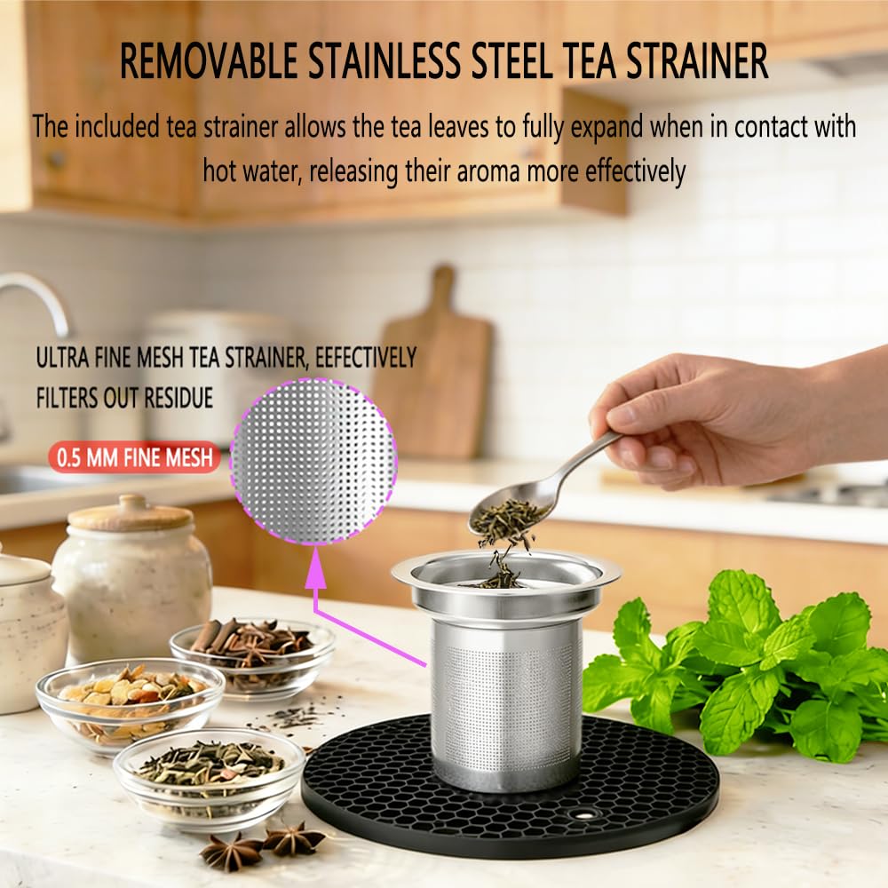 1800ml 61oz Stainless Steel Teapot with Infuser