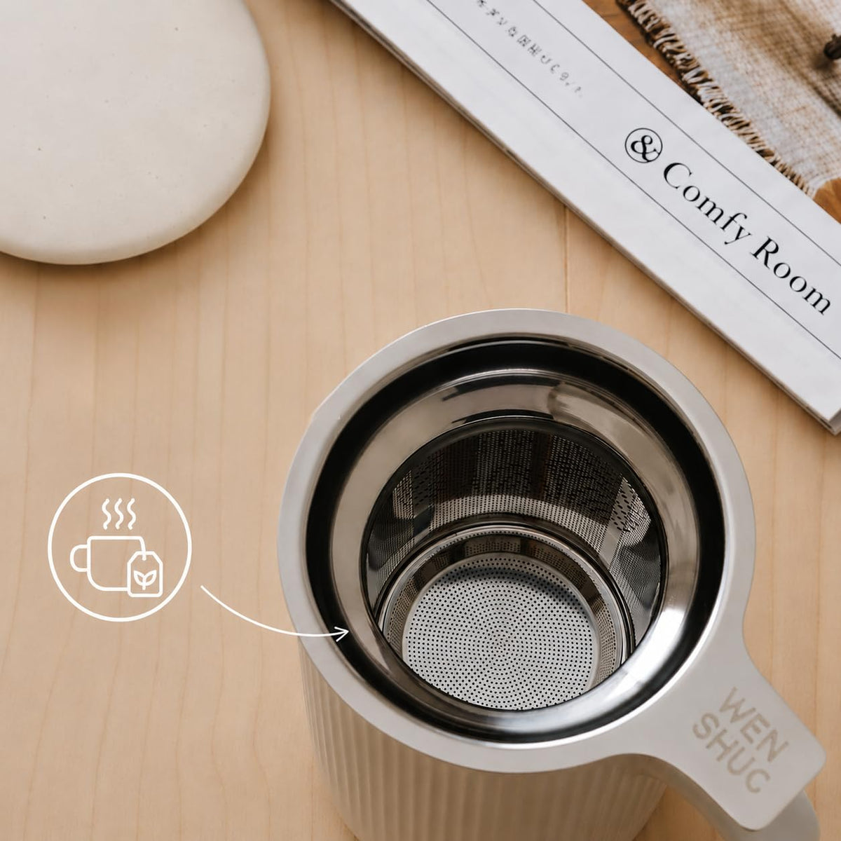 Tea Infuser Mug with Lid