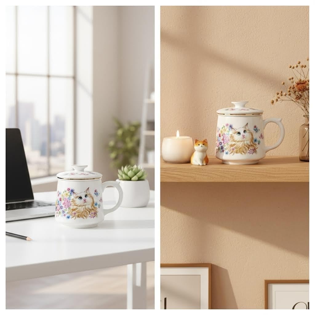 Ceramic tea cups