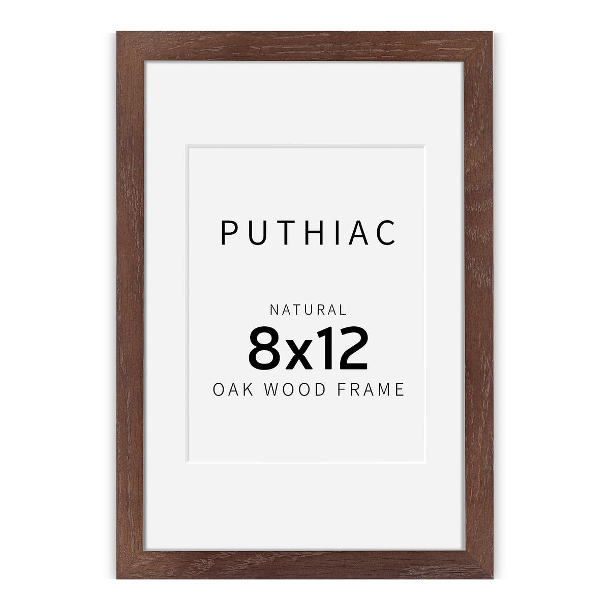 8x12 Solid Oak Wood Picture Frame
