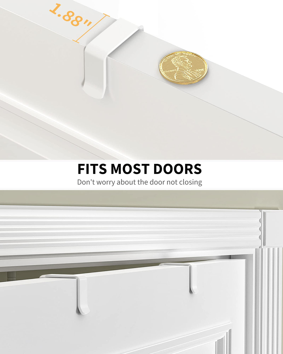 White 9 Tier Over The Door Pantry Organizer