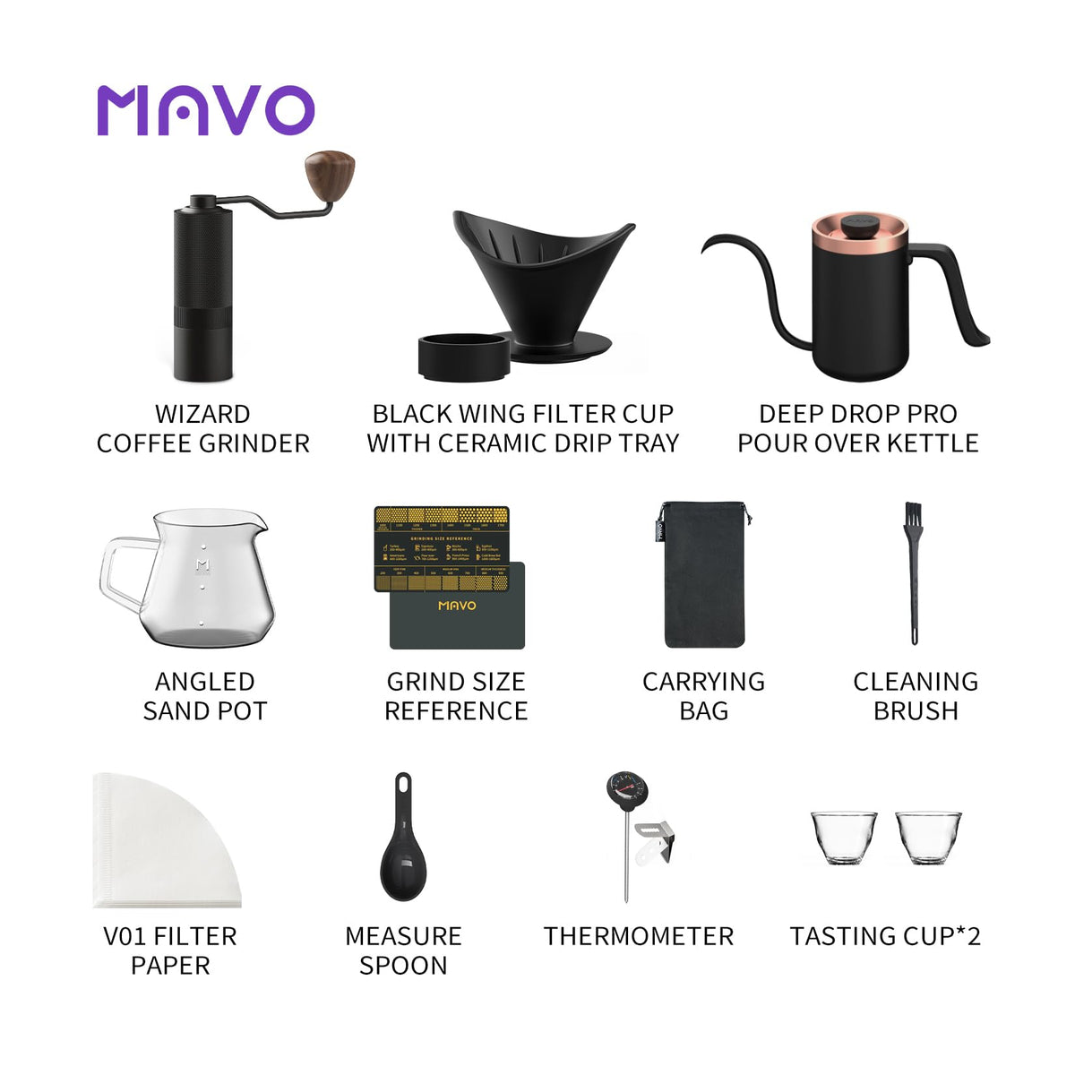 Pour Over Coffee Maker Set