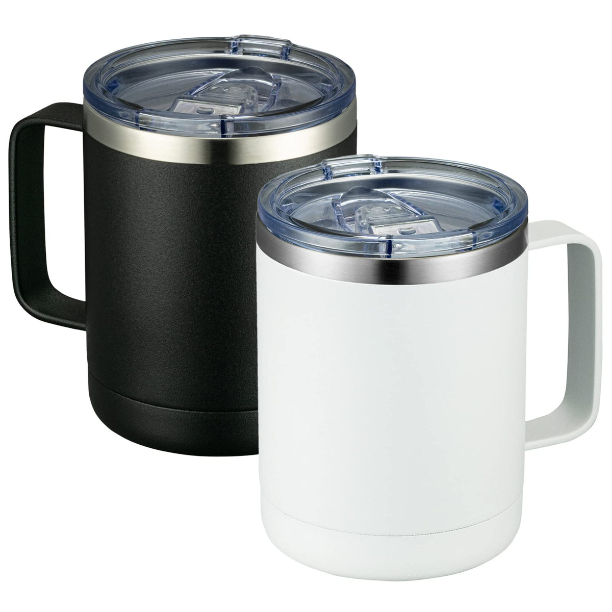 12oz Coffee Mug With Handle 2 Pack Bulk (2 Count)