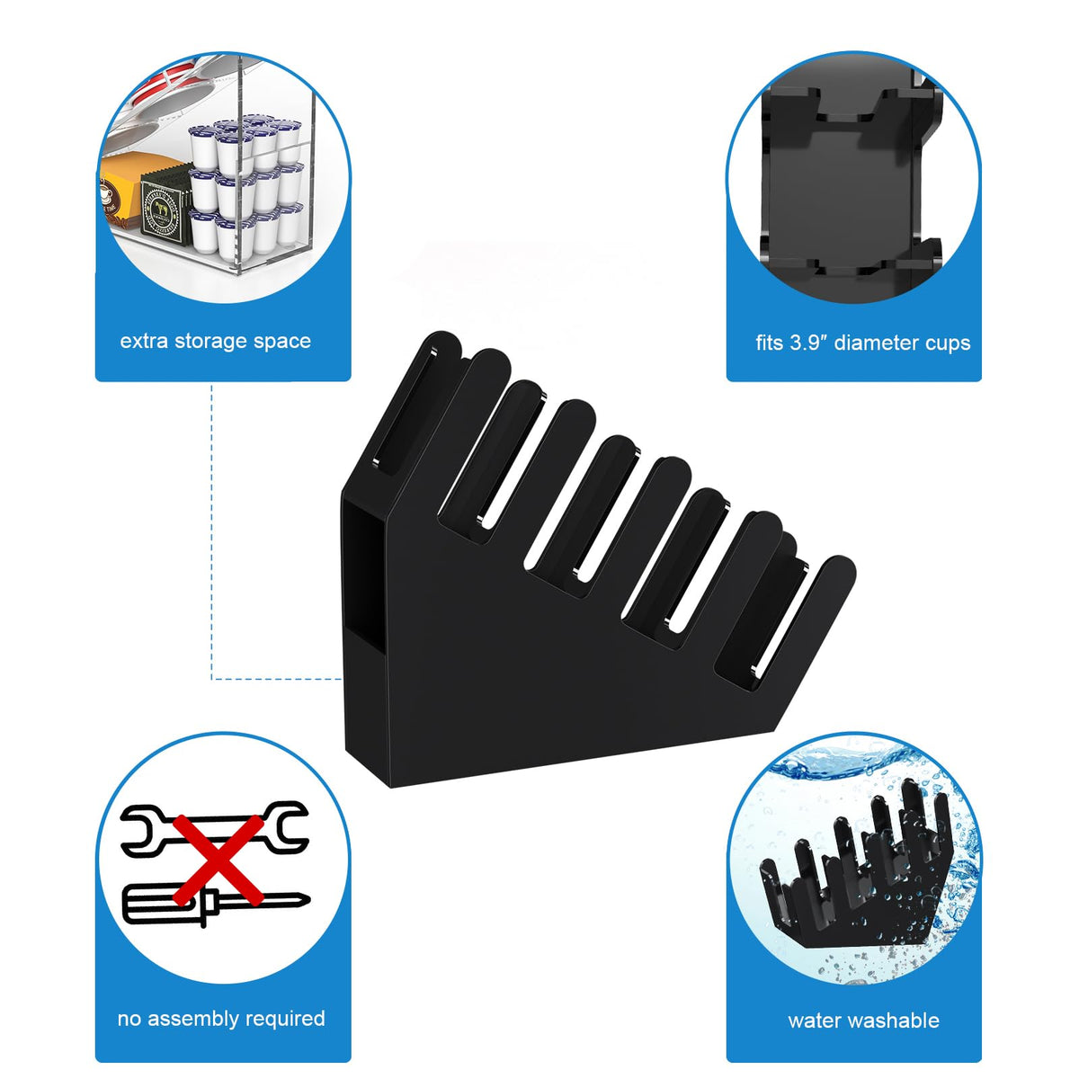 4 Compartment Disposable Cup Holder