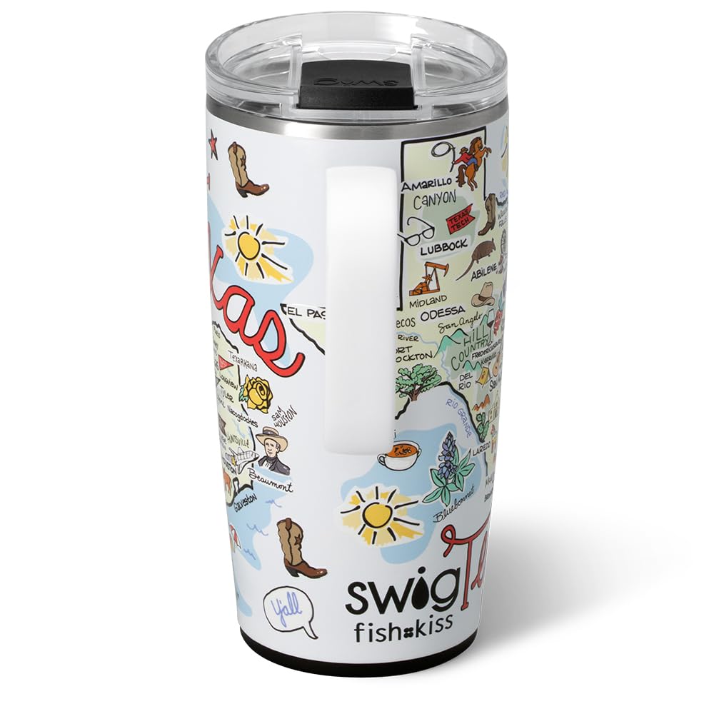 22oz Insulated Travel Mug with Handle & Lid