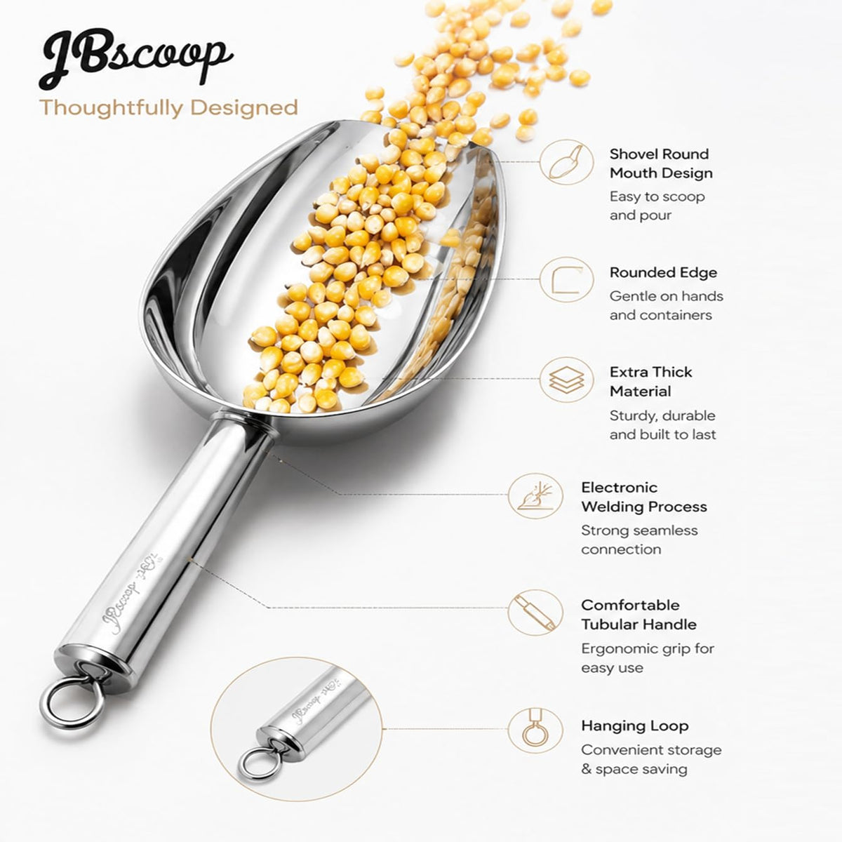 Stainless Steel Scoop for ice