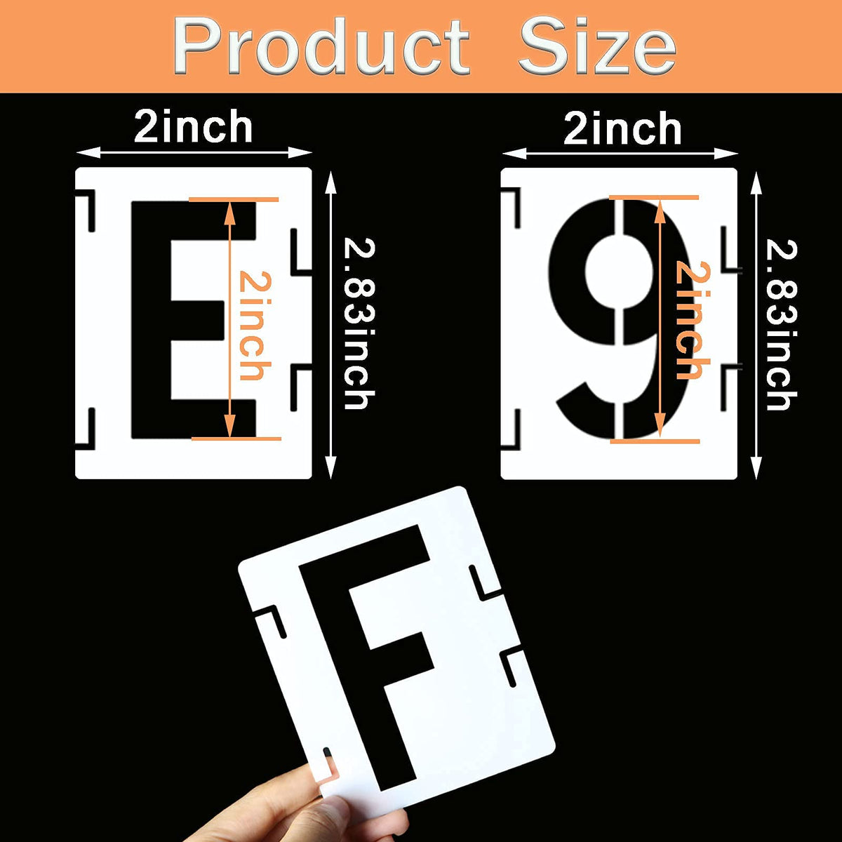 2 Inch Letter Stencils Symbol Numbers Craft Stencils