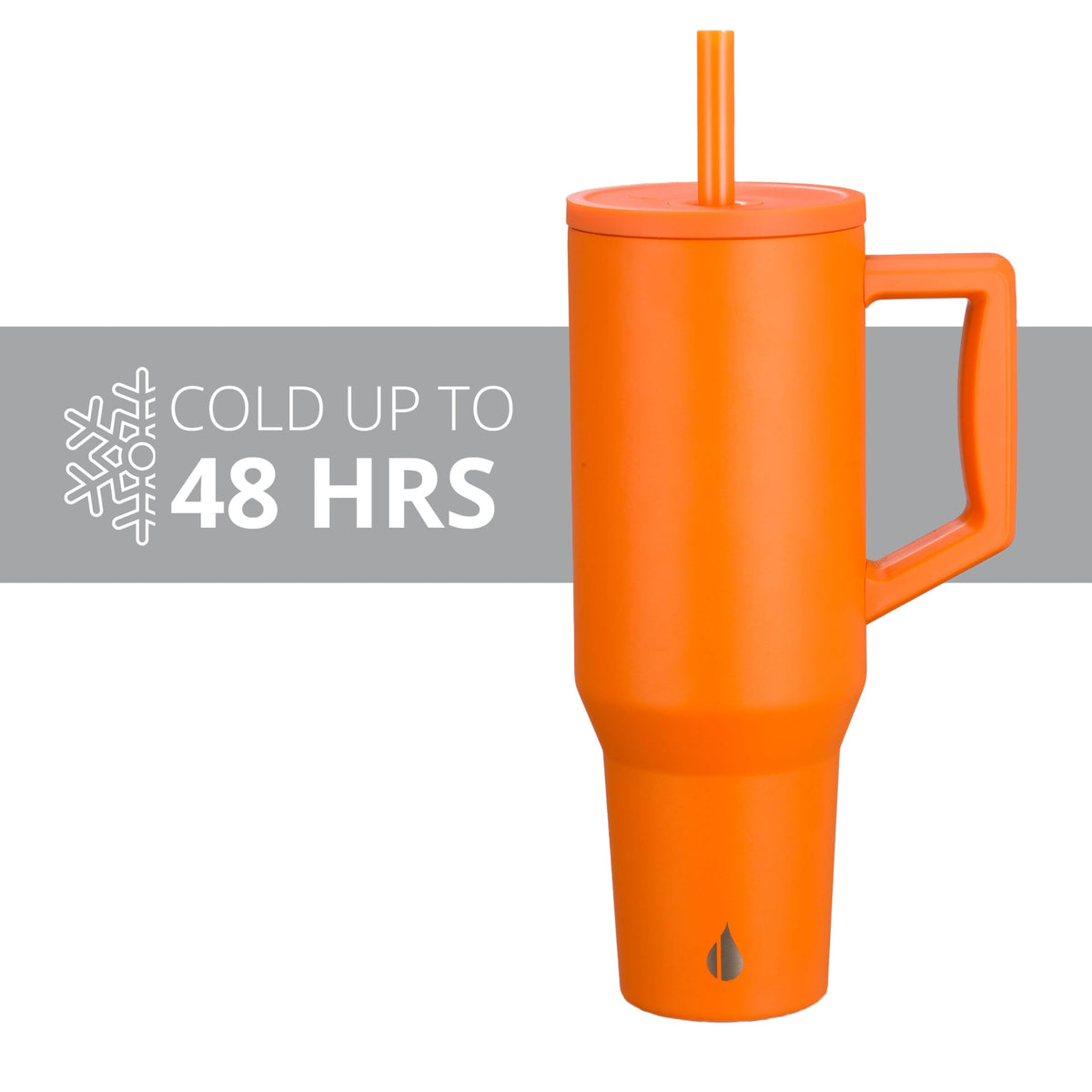Spill Proof 40oz Insulated Tumbler with Handle & Straw Travel Mug