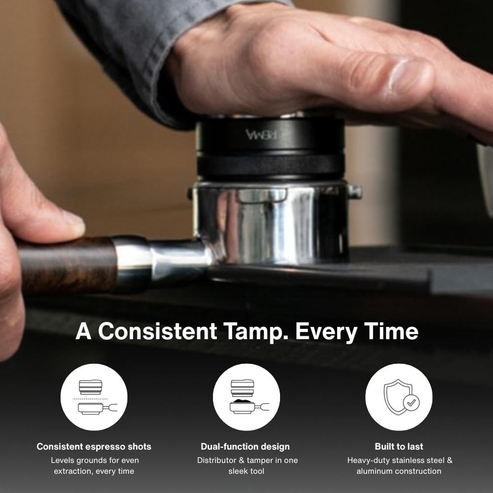Coffee Products 53.3mm Hand Tamper & Coffee Distributor
