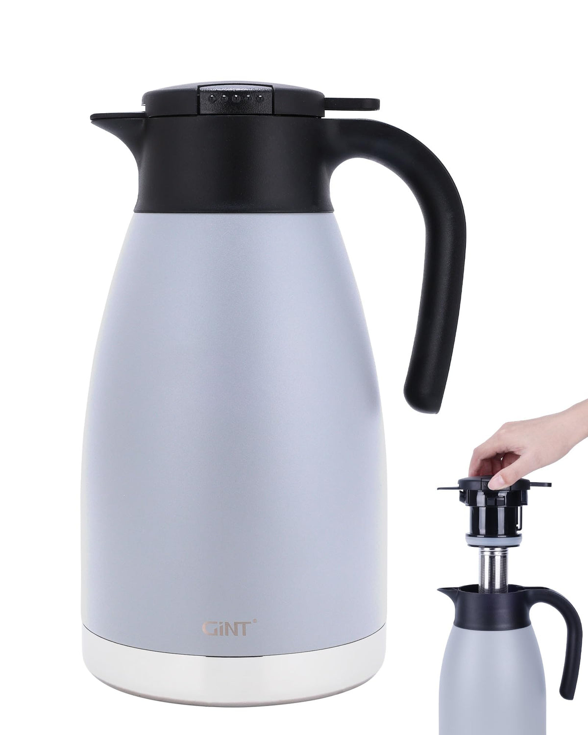 74oz Large Thermal Coffee Carafe with Infuser