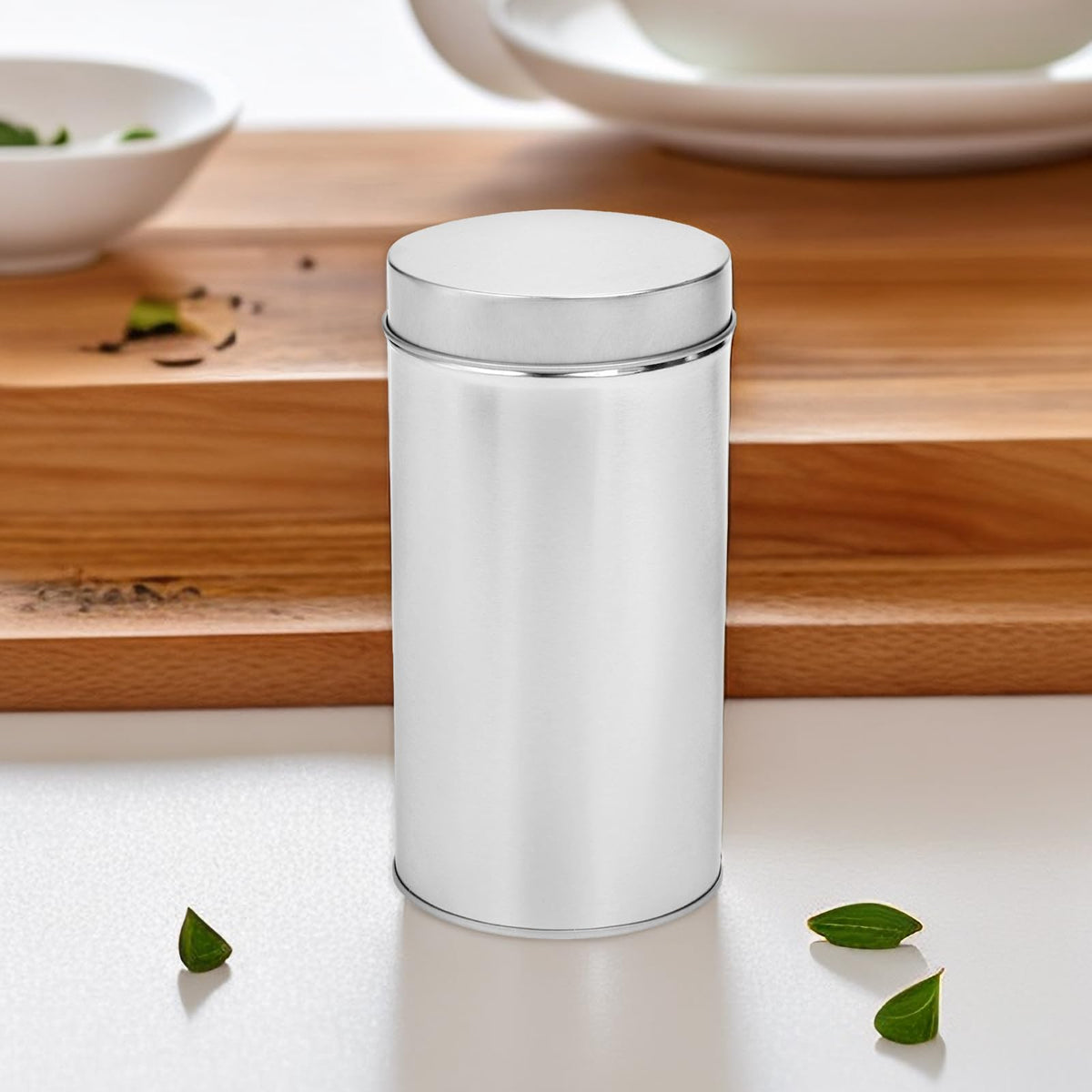 8 Pack Tea Tin Canister with Airtight Double Lids (8 Count)
