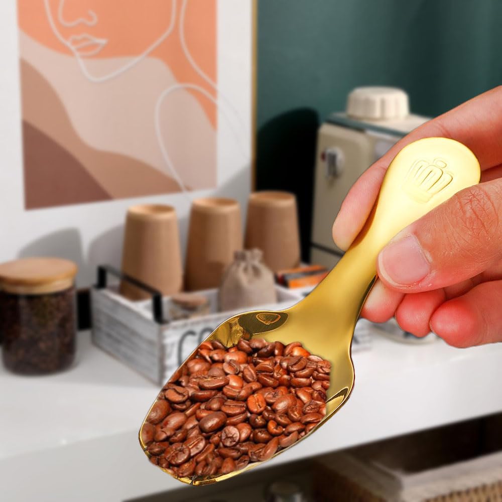 2 Pcs Short Handle Mini Spoons (2 Count)