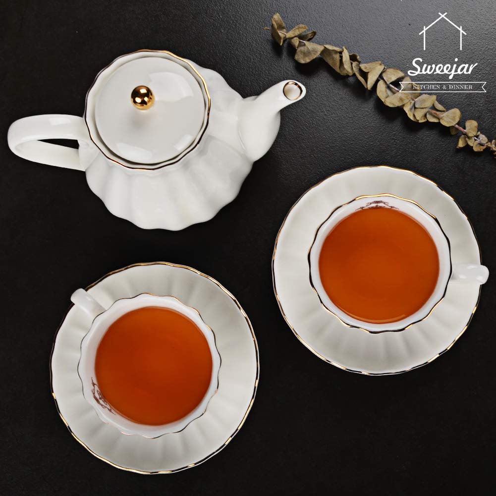 Sweejar 28FLOZ Royal Teapot with Infuser