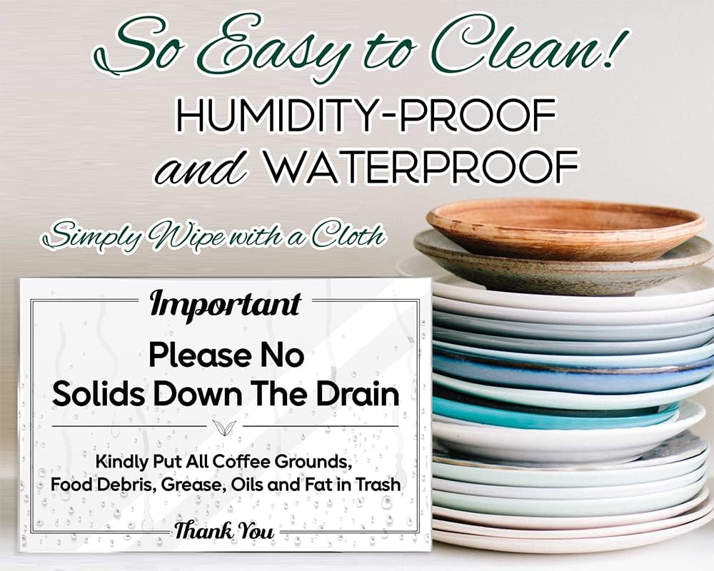 Please No Solids Down the Drain (10 Count)