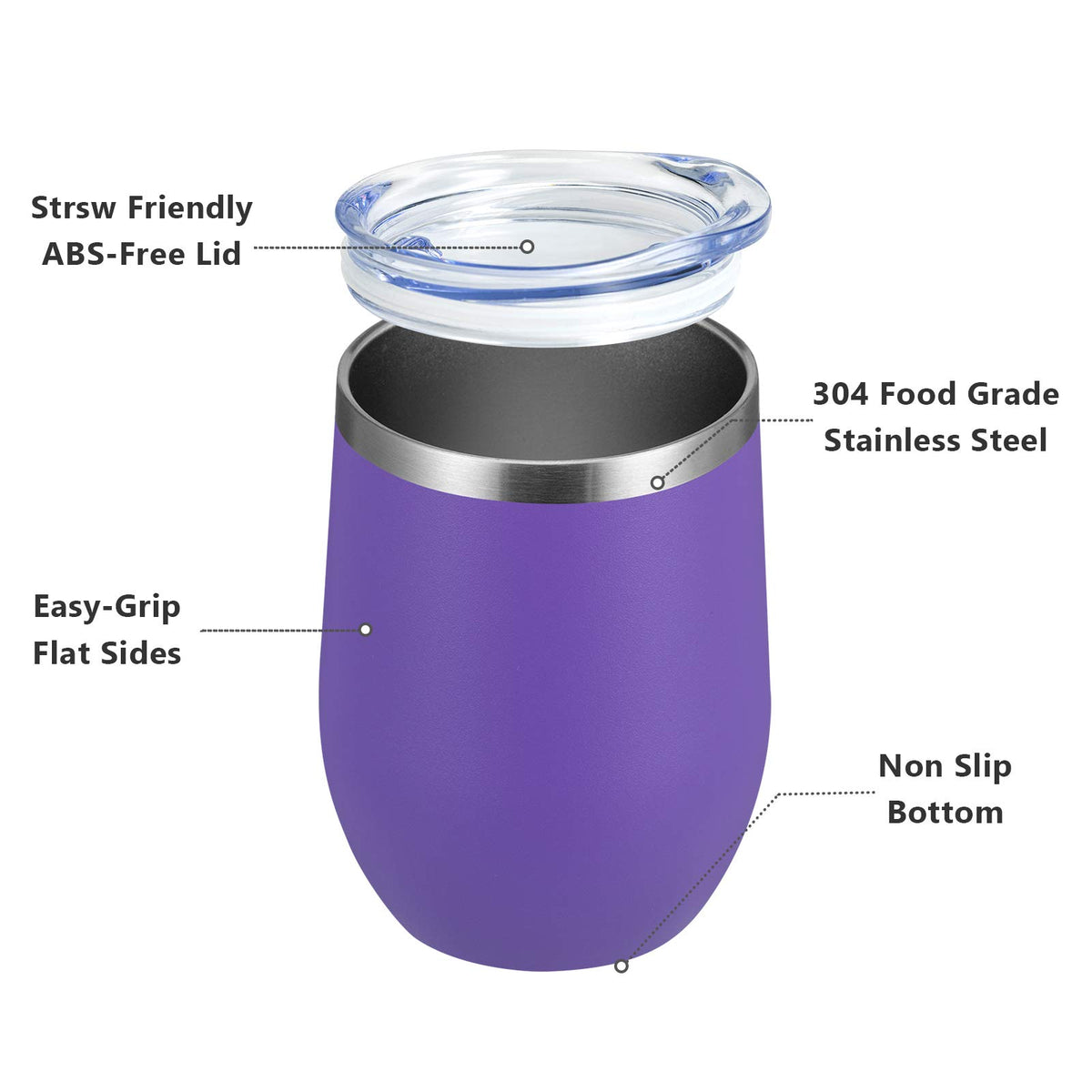 12oz Wine Tumbler 16 Pack Bulk Gifts for Women (16 Count)