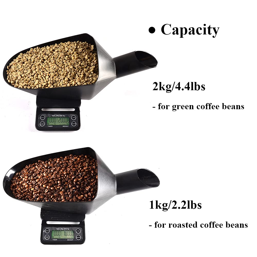 Coffee Bean Shovel Scoop Commerical Coffee Beans Filling Scooper Plastic Coffee Bean Scale Measuring Scoop