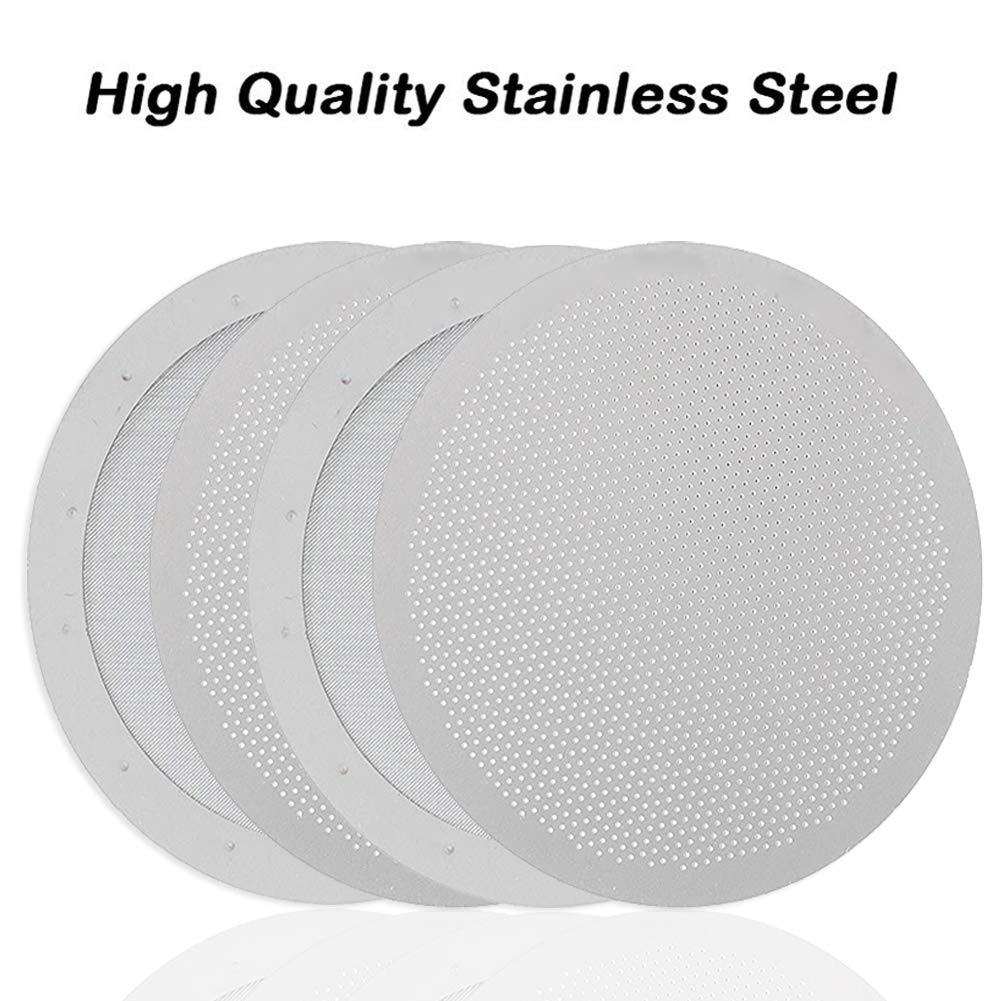 4 Pack Premium Reusable Coffee Filters Compatible with AeroPress Go coffee press (4 Count)