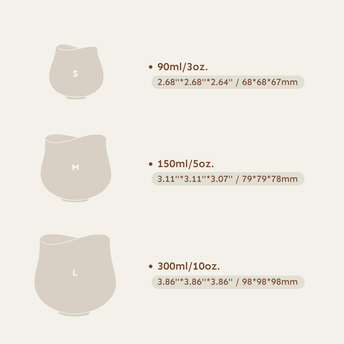 Mobius Porcelain Coffee Cup (3 Count)