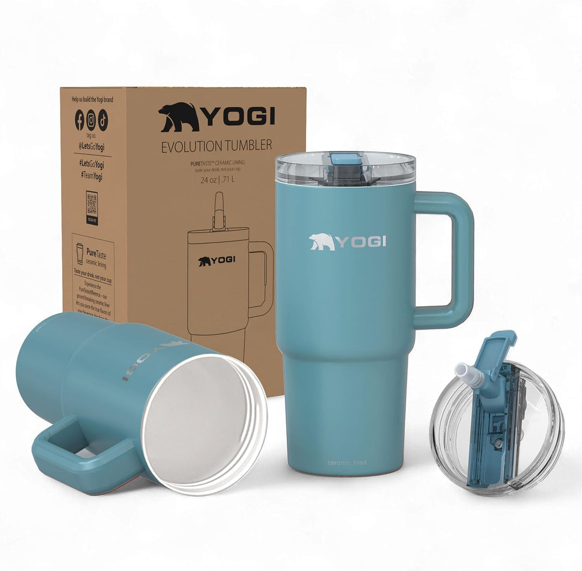 24oz Tumbler with Straw