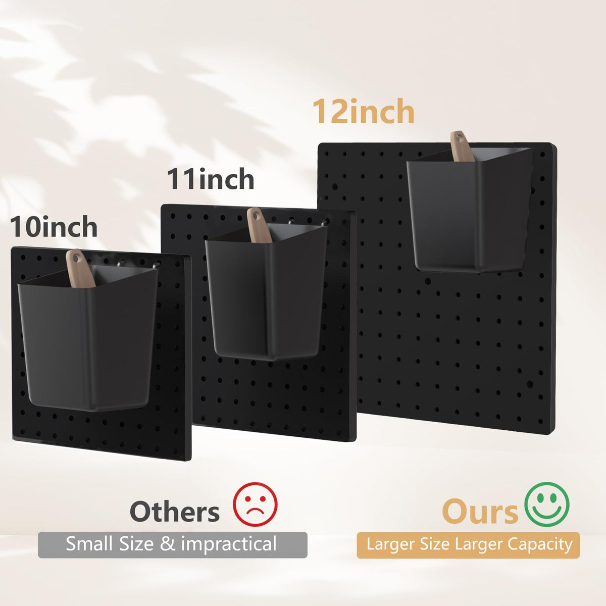 Plastic Pegboard Wall Organizer Kit (4 Count)