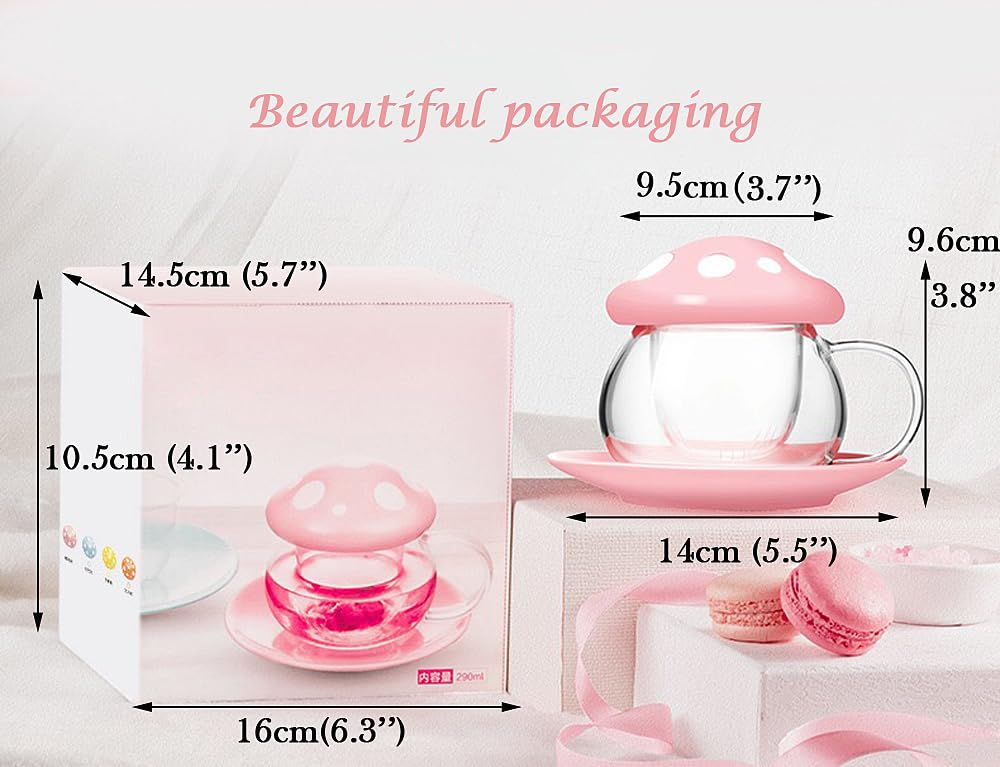 Mushroom Tea Cup Set