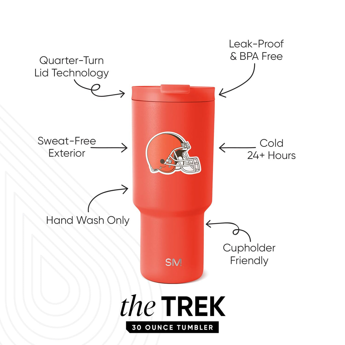 Cleveland Browns Tumbler with Flip Lid