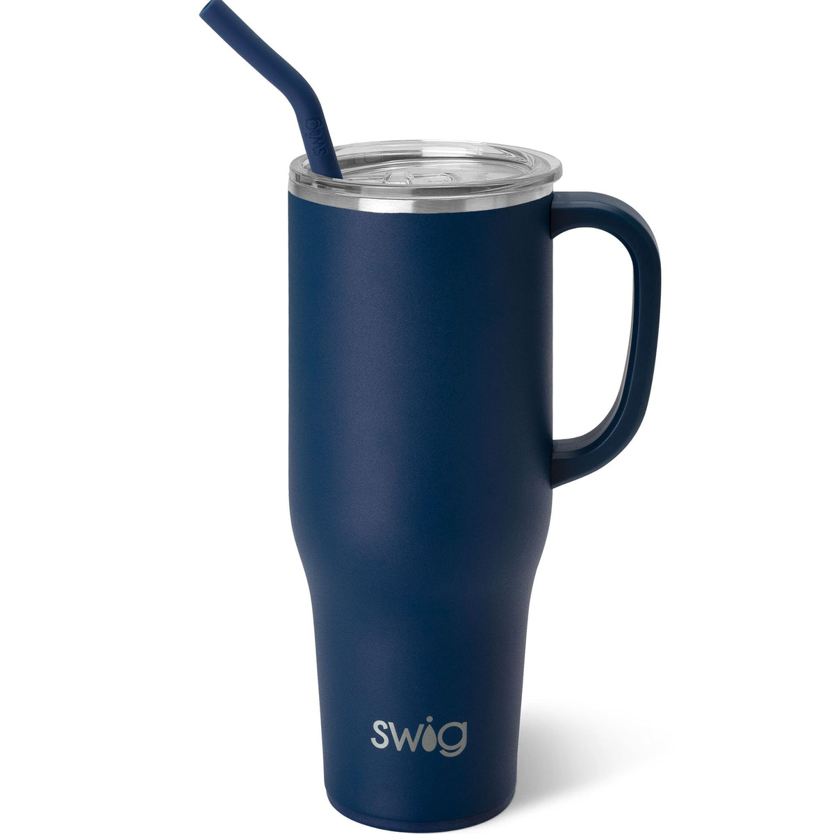 40oz Insulated Mega Mug with Handle & Straw