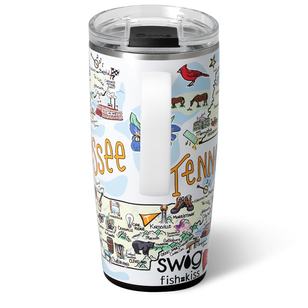 22oz Insulated Travel Mug with Handle & Lid