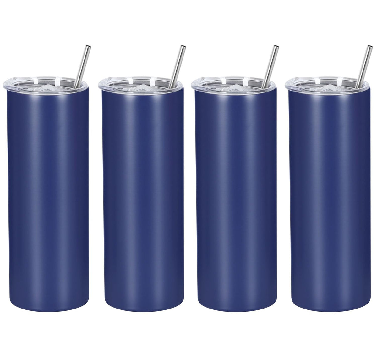4 Pack 20 Oz Straight Skinny Tumblers (4 Count)