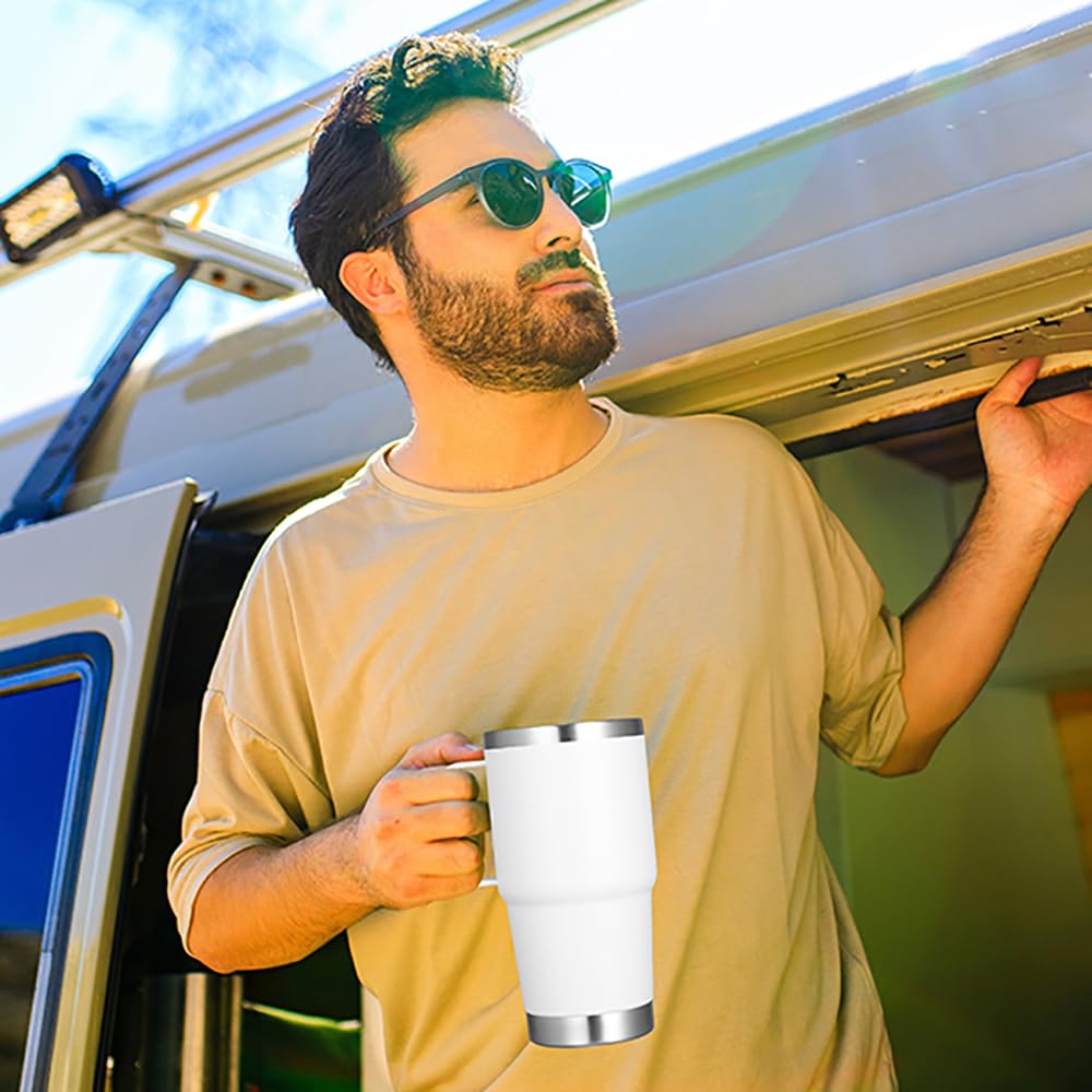 20 oz Tumbler Bulk with Handle Lid and Straw (12 Count)