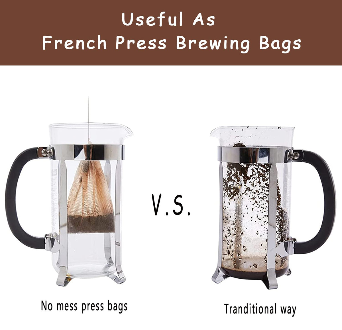 No Mess Cold Brew Coffee Filters (120 Count)