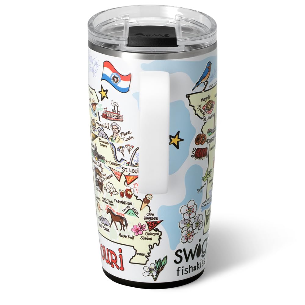 22oz Insulated Travel Mug with Handle & Lid