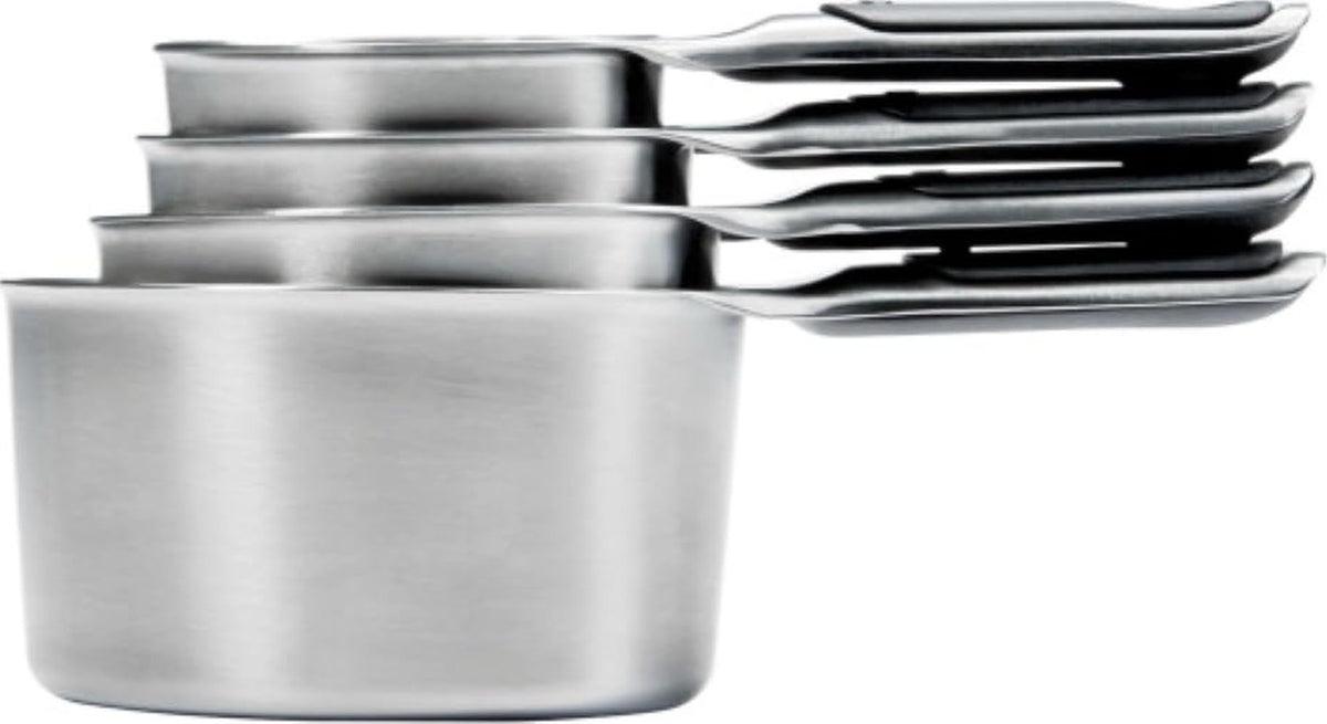 Good Grips 4 Piece Stainless Steel Measuring Cups with Magnetic Snaps