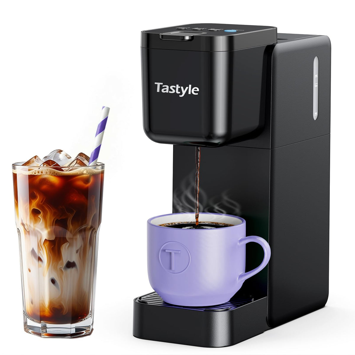 Single Serve Coffee Maker Hot and Iced with Bold Brew