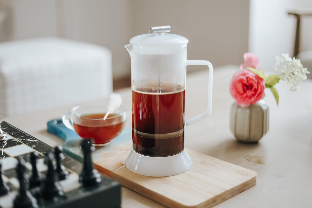 Toulouse Borosilicate Glass Tea Press and Coffee Maker with No Plastic